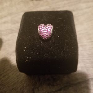pandora red heart charm